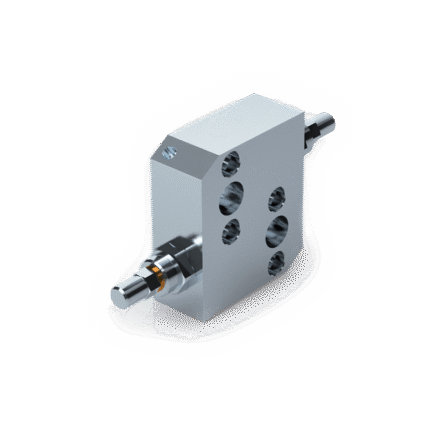 Valvola antiurto flangiabile su motori omp/omr