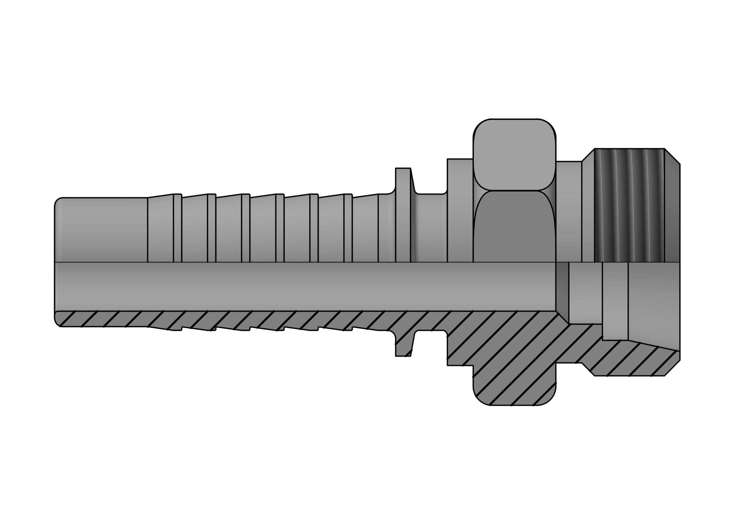 ME S Inserto a pressare maschio DKOS 24° - immagine 1